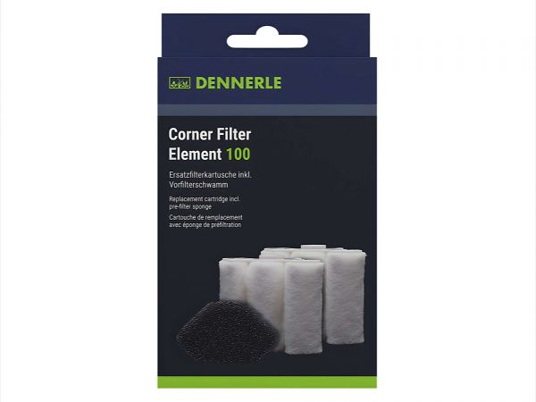 Dennerle Corner Filter Element 100, 2er-Pack (Nano Eckfilter XXL)