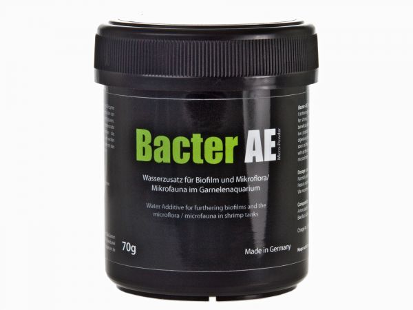 GlasGarten Bacter AE - Micropowder, 70g - Garnelenfutter, Aufzuchtfutter und Biofilm