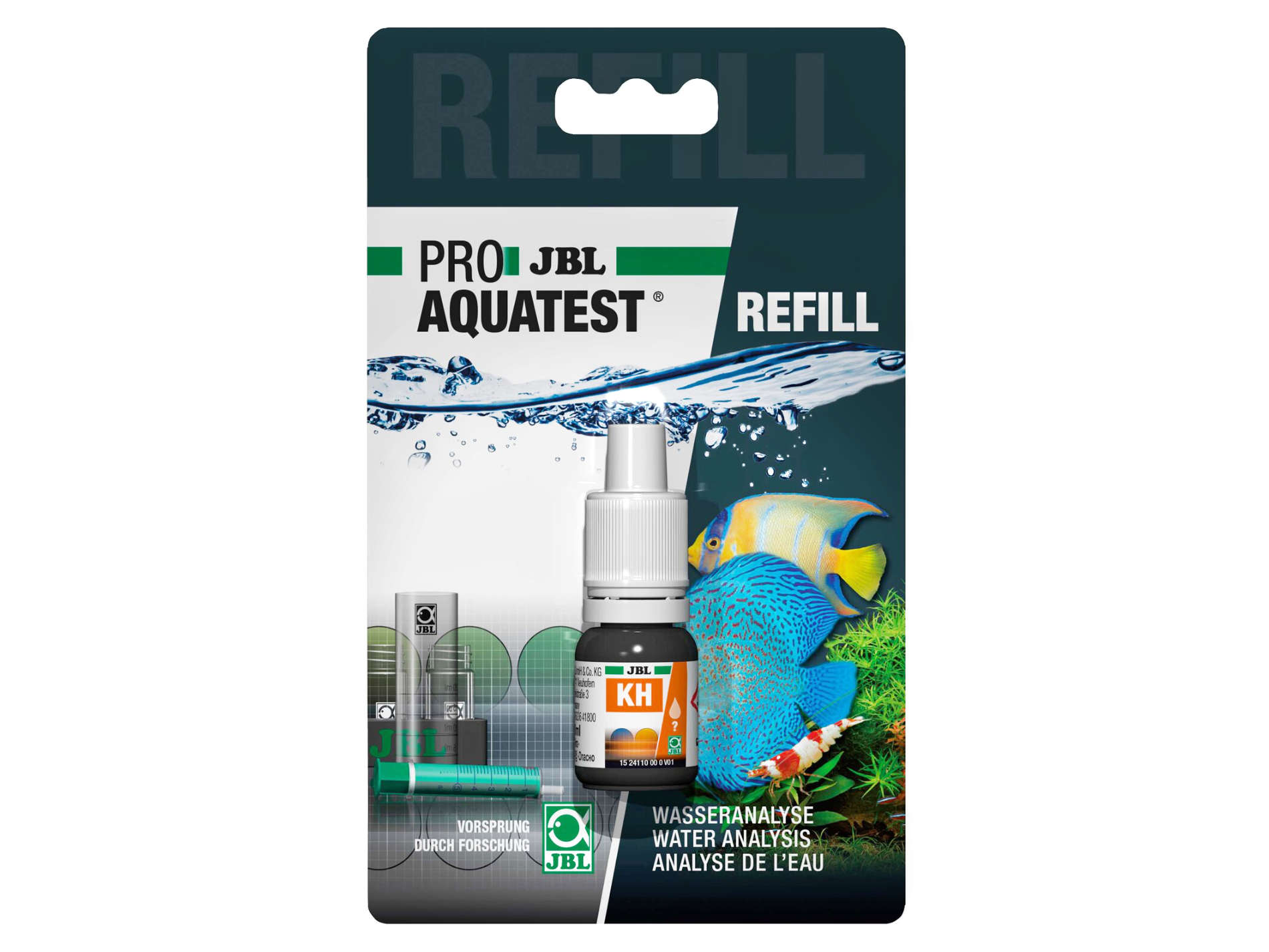 JBL Pro Aquatest KH (Karbonathärte) Reagenz, Refill-Pack (Nachfüllung)